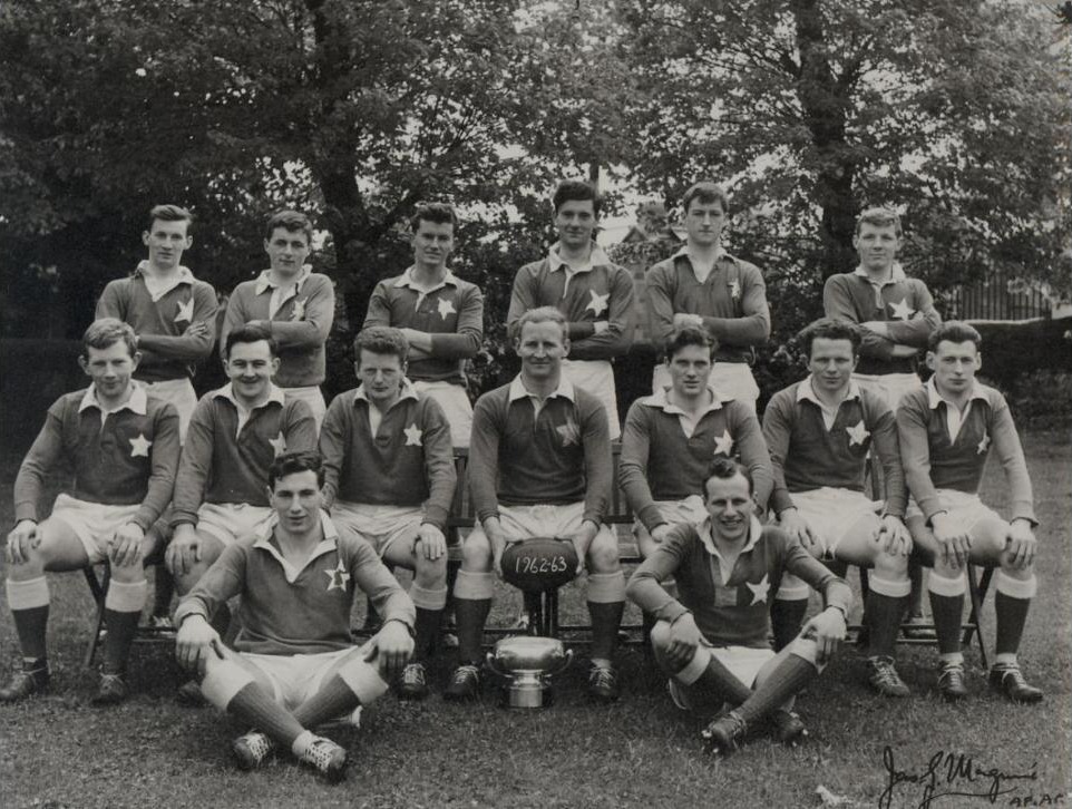 St. Mary's College RFC J4 XV, 1962/63: first winners of the Winters Cup